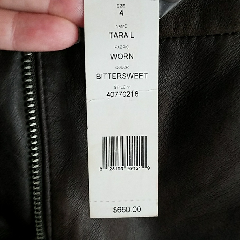 Theory brown leather pants - Picture 3 of 9